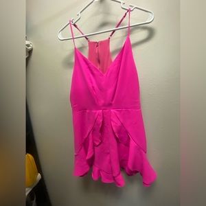 Hot Pink Romper